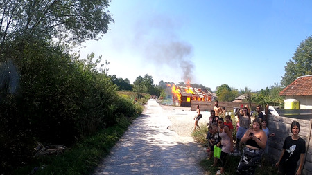 Požar barake Smrekec 13.8.2025